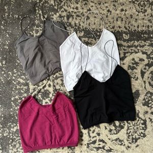 Free People Skinny Strap Seamless Brami Set XS/S